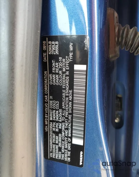 2017 Volvo Xc60 T6 R-Design Platinum из США, поврежденный, VIN YV449MRS2H2019584